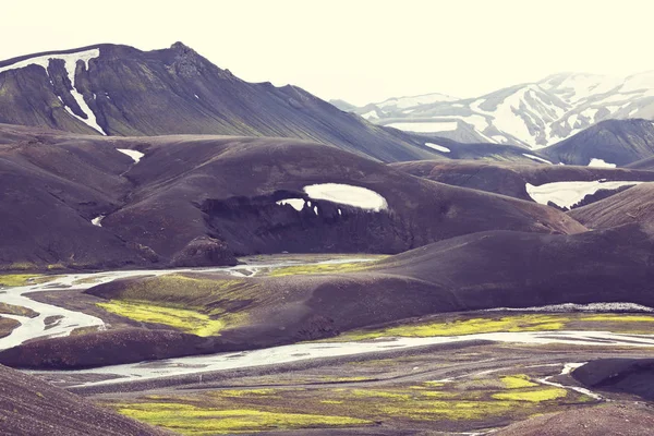 Fantastische Celands Vulkanische Landschappen — Stockfoto