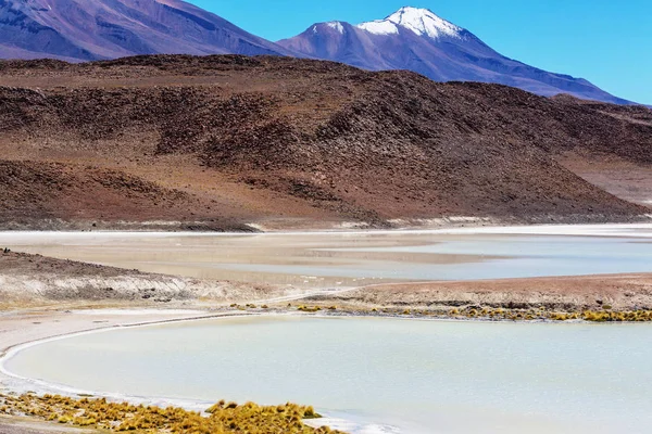 Hohe Schneebedeckte Berge Bolivien — Stockfoto