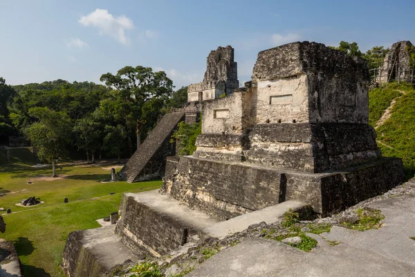 中美洲危地马拉Tikal国家公园著名的玛雅古寺 — 图库照片