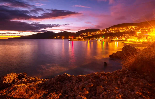 Costa Turquía Por Noche — Foto de Stock