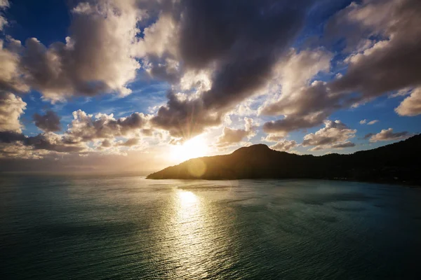 Bela Costa Marítima Pôr Sol Turquia — Fotografia de Stock