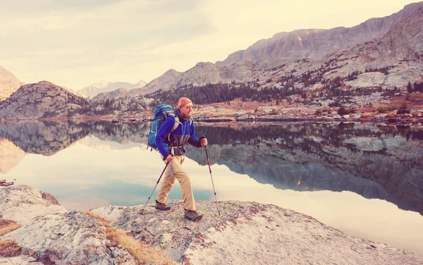 Πεζοπορία Στο Wind River Range Στο Γουαϊόμινγκ Ηπα Φθινοπωρινή — Φωτογραφία Αρχείου