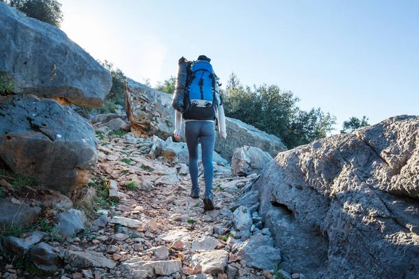 Schöne Naturlandschaften Den Bergen Der Türkei Lykischer Weg Ist Unter — Stockfoto