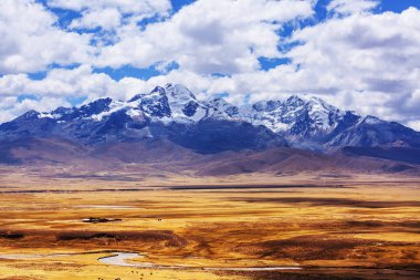 Beautiful mountains landscapes in Cordillera Huayhuash, Peru, South America clipart