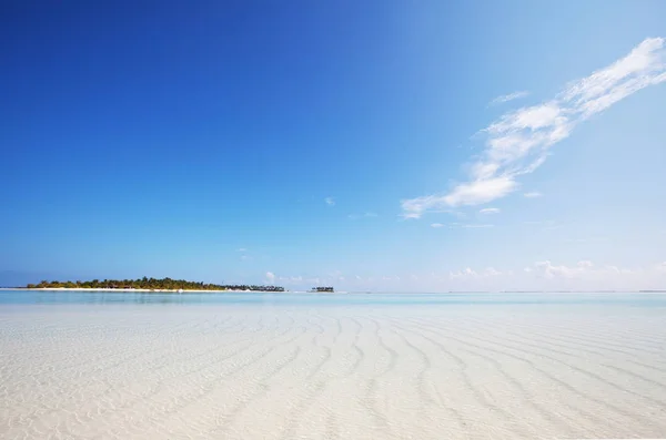 Maldivas Praia Natureza Vista Panorâmica — Fotografia de Stock