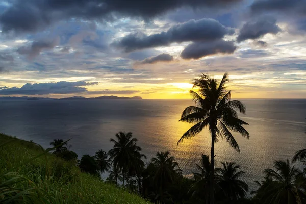 Increíble Vista Panorámica Bahía Del Mar Las Islas Montaña Palawan —  Fotos de Stock