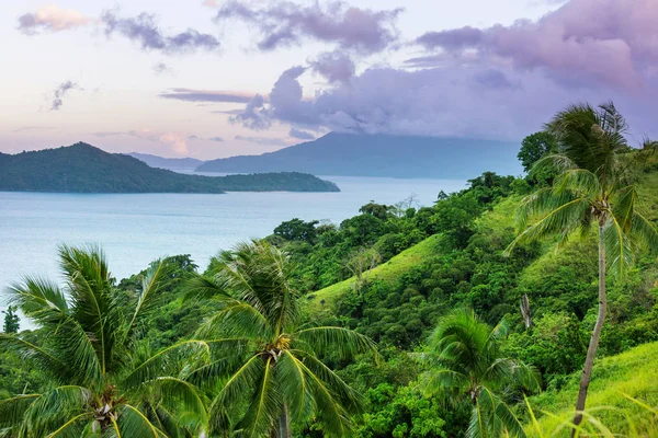 Geweldige Schilderachtig Uitzicht Zee Baai Bergachtige Eilanden Palawan Filipijnen — Stockfoto