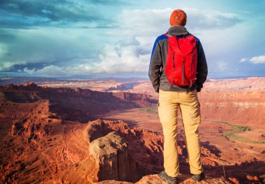 Utah dağlarda yürüyüş