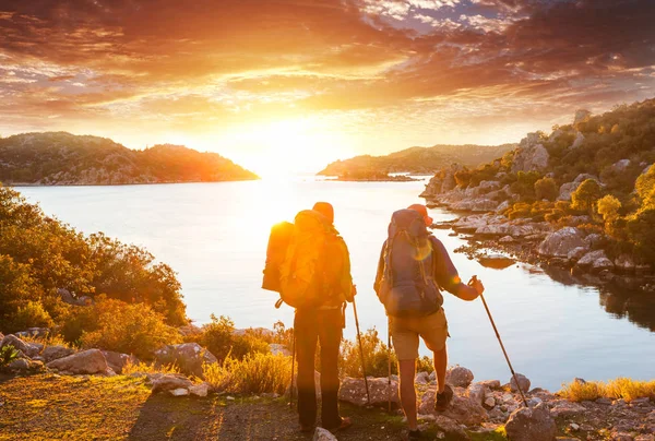 Beautiful Nature Landscapes Turkey Mountains Lycian Way Famous Hikers — Stock Photo, Image