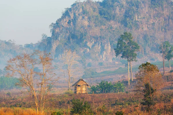 Landsbygdslandskap Norra Thailand — Stockfoto