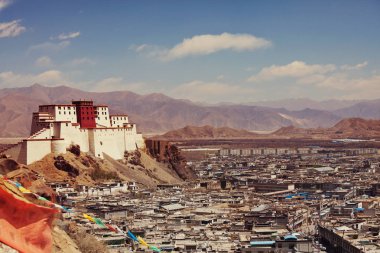 Küçük Potala denilen Shigatse şehirde, Tibet, Çin Panchen Lama ikamet.