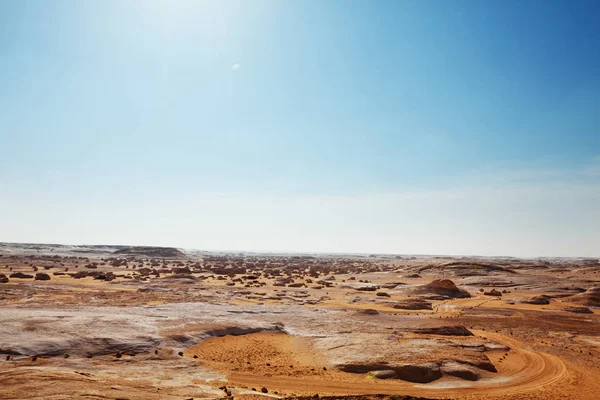 Bela Formação Giz Deserto Branco Egito África — Fotografia de Stock