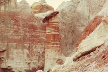 Mantarı hoodoos Utah çölde, ABD.