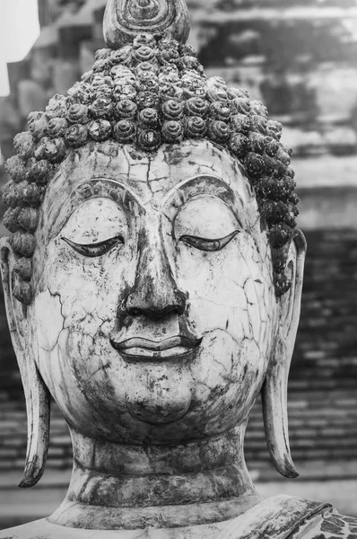 Буддийская Статуя Буддийском Храме — стоковое фото