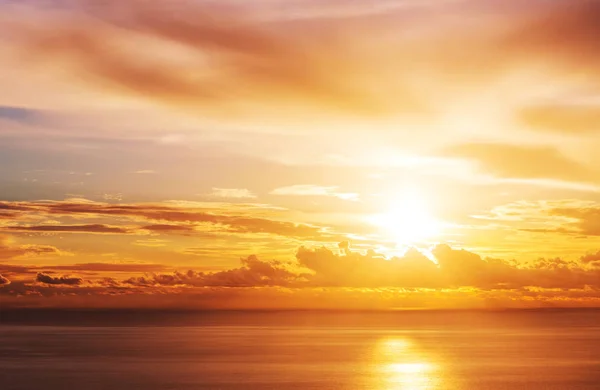 Scena Zachód Słońca Nad Morzem — Zdjęcie stockowe