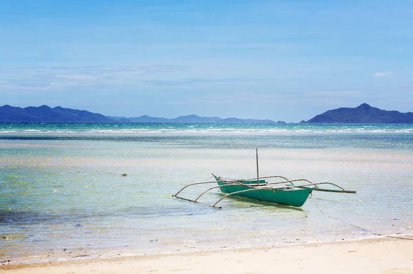 Barca Tradizionale Filippina Mare Isola Palawan Filippine — Foto Stock