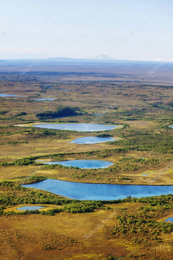 Unusual summer Landscapes of Alaska, United States.