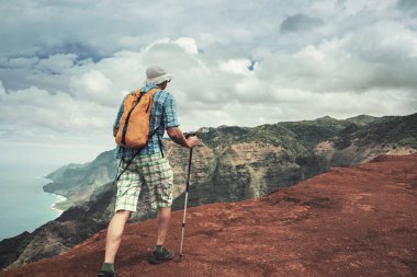 Na Pali Coast içinde Kauai icland, Hawaii zammı