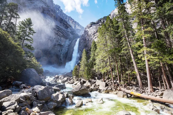 Τοπία Όμορφα Νωρίς Την Άνοιξη Εθνικό Πάρκο Yosemite Yosemite Ηνωμένες — Φωτογραφία Αρχείου