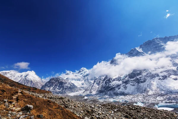Vista Panorâmica Das Montanhas Região Kanchenjunga Himalaia Nepal — Fotografia de Stock