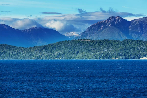 Hermosos Paisajes Montaña Patagonia Lago Montañas Argentina América Del Sur —  Fotos de Stock