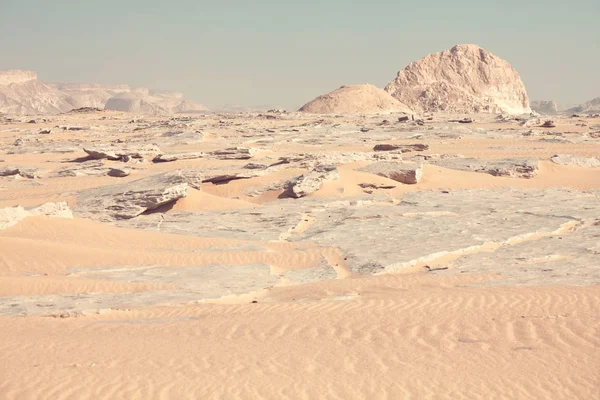 Bela Formação Giz Deserto Branco Egito África — Fotografia de Stock