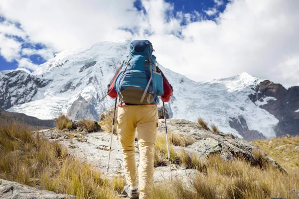 Пешие Прогулки Горах Кордильеры Перу — стоковое фото
