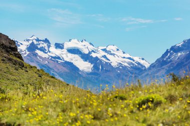 Güney Arjantin'in Patagonya manzaralar