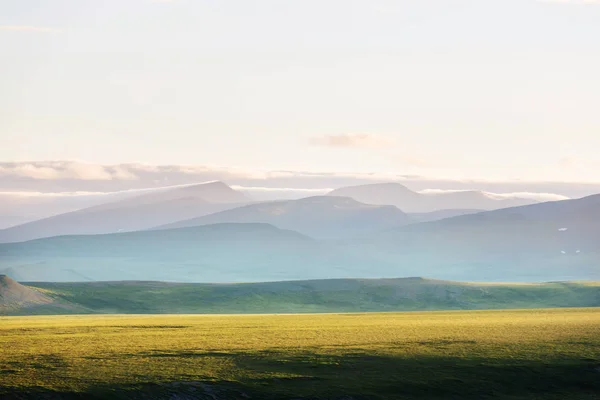 Tundra Paisajes Sobre Círculo Ártico — Foto de Stock