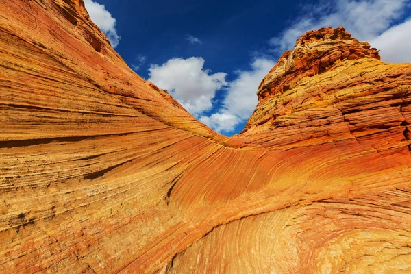 Sandsteinformationen Utah Usa Schöne Ungewöhnliche Landschaften Lebende Korallen Farbtonung — Stockfoto