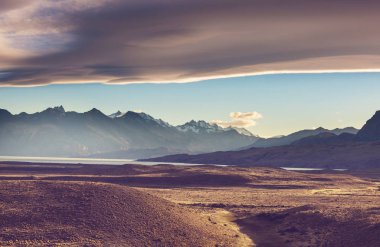 Güney Arjantin'in Patagonya manzaralar