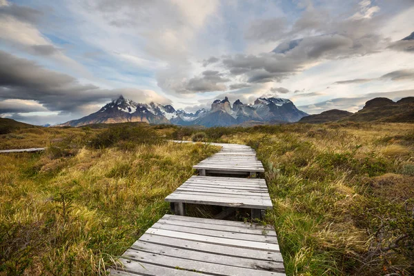 Lindas Paisagens Montanha Parque Nacional Torres Del Paine Chile — Fotografia de Stock