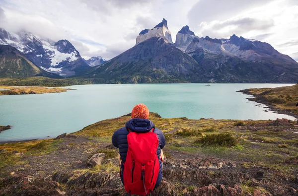 智利托雷斯德尔潘恩国家公园美丽的山景观 — 图库照片