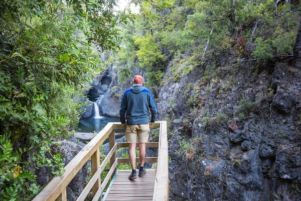 Schöner Wasserfall Chile Südamerika — Stockfoto