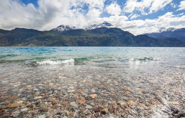 Hermosos Paisajes Montaña Patagonia Lago Montañas Argentina América Del Sur — Foto de Stock