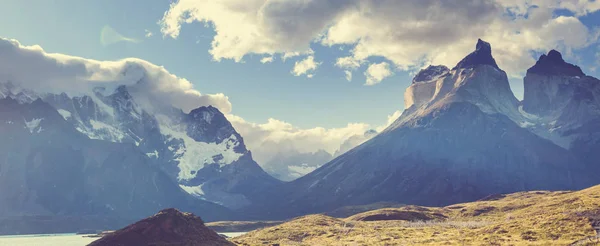 Hermosos Paisajes Montaña Parque Nacional Torres Del Paine Chile —  Fotos de Stock