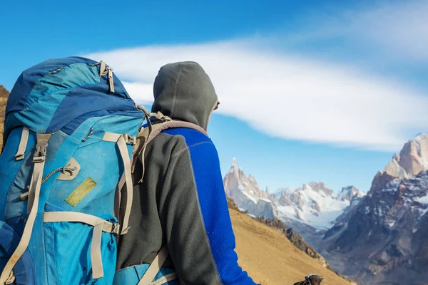 Caminata Las Montañas Patagónicas Argentina — Foto de Stock