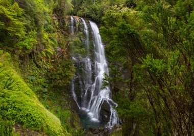Şili 'de güzel bir şelale, Güney Amerika.