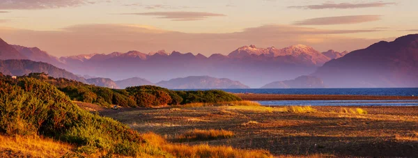 Schöne Berglandschaft Entlang Der Schotterstraße Carretera Austral Süden Patagoniens Chile — Stockfoto