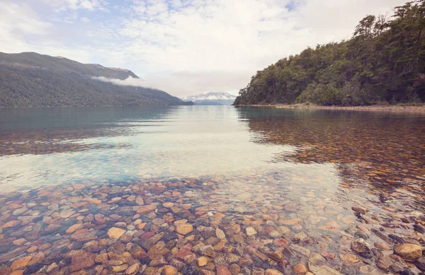 Hermosos Paisajes Montaña Patagonia Lago Montañas Argentina América Del Sur — Foto de Stock