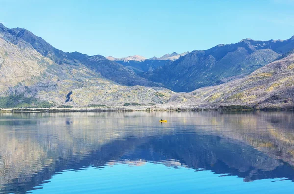 Hermosos Paisajes Montaña Patagonia Lago Montañas Argentina América Del Sur — Foto de Stock