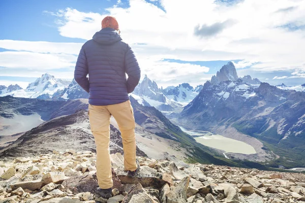 Caminata Las Montañas Patagónicas Argentina — Foto de Stock