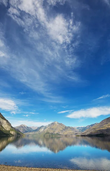 Hermosos Paisajes Montaña Patagonia Lago Montañas Argentina América Del Sur — Foto de Stock