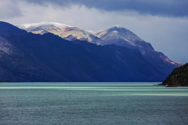 Vackra Bergslandskap Patagonien Berg Sjö Argentina Sydamerika — Stockfoto