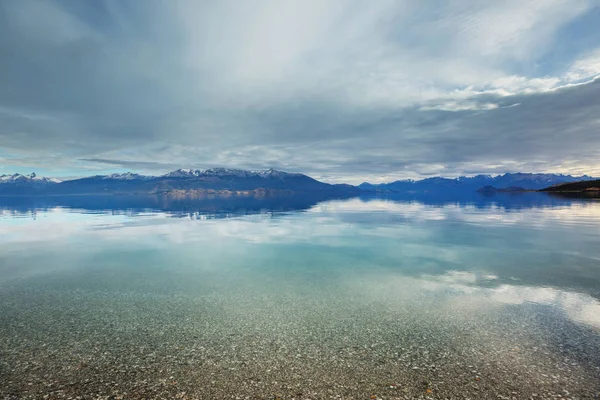 Nádherná Horská Krajina Patagonii Horské Jezero Argentině Jižní Amerika — Stock fotografie