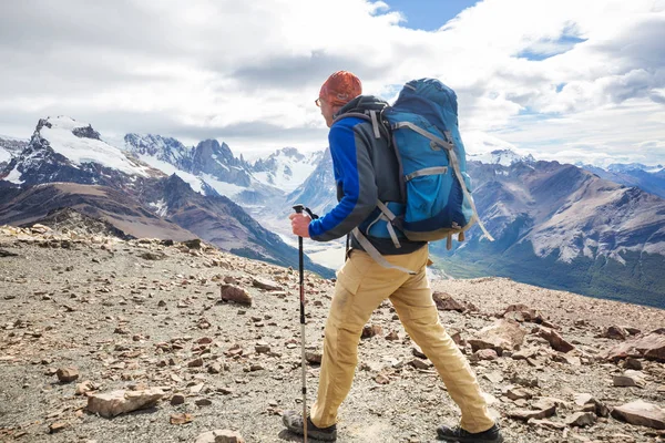 Caminata Las Montañas Patagónicas Argentina — Foto de Stock