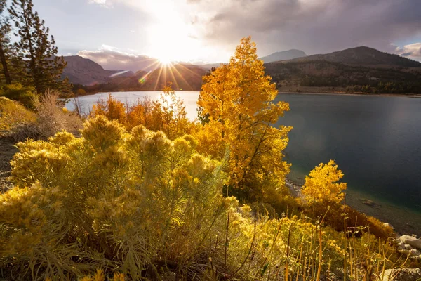 Scénický Pohled Horu Sierra Nevada Podzimní Krajina California Usa — Stock fotografie