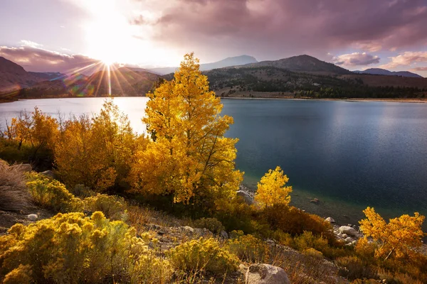 Blick Auf Die Sierra Nevada Herbst Laublandschaft Kalifornien Usa — Stockfoto