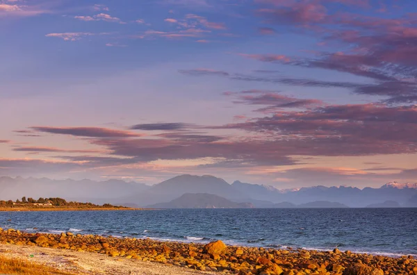 Costa Dell Oceano Pacifico Lungo Carretera Austral Patagonia Cile — Foto Stock