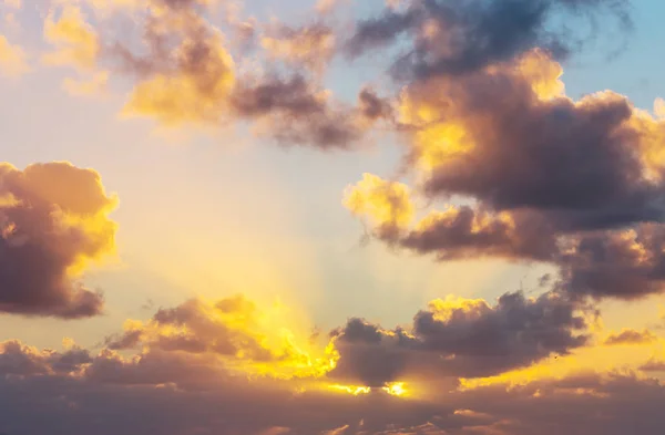 Незвичайні Штормові Хмари Заході Сонця Підходить Тла — стокове фото